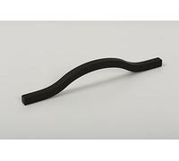Gedotec Tiradores para muebles de aluminio negro | 1 pieza - Tiradores para puertas plegables | Brave | Moderno diseño industrial vintage | Longitud: 240 mm | Tiradores de armario - Tiradores de cajón