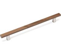 Gedotec Tiradores para muebles de aluminio y madera | Tiradores para puertas plegables muebles | Longitud: 284 mm | ARA | Roble | Acero Inoxidable | Minimalistas | Tiradores de armario | 1 Pieza