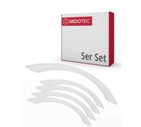 Gedotec Tiradores para muebles de dormitorio infantil | Distancia entre agujeros 128 mm | Color Blanco | 5 piezas | Tiradores para cajones de plástico | COLOUR | Tiradores de puerta coloridos |