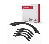 Gedotec Tiradores para muebles de dormitorio infantil | Distancia entre agujeros 96 mm | Color negro | 5 piezas | Tiradores para cajones de plástico | COLOUR | Tiradores de puerta coloridos |