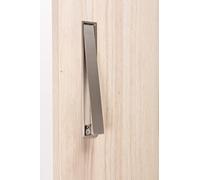 Gedotec Tiradores para muebles de metal sólido | 1 unidad tiradores de puerta para armarios - Cromo pulido incluye material de fijación | CLOS 0235 | LA: 128 mm | asas para armarios de cocina