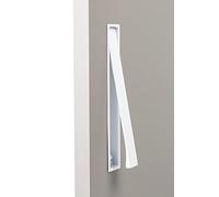 Gedotec Tiradores para muebles de metal sólido | 1 unidad tiradores de puerta para armarios - Cromo pulido incluye material de fijación | CLOS 0235 | LA: 128 mm | asas para armarios de cocina