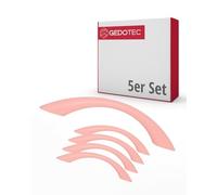 Gedotec Tiradores para muebles para habitación infantil, distancia entre perforaciones, 96 mm, color rosa, 5 unidades, tiradores de cajones de plástico, tiradores de puerta de colores, tiradores de