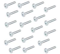 Gedotec Tornillos roscados M4 para tiradores de cajones y pomos - H10644 | Rosca M4 x 25 mm | Tornillos para tiradores de muebles para cocina y puertas de armario | Acero galvanizado | 25 unidades