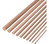 Gedotec Varilla Redonda Haya 30mm Bastelstäbe Liso de | Longitud el Rundstabe 1000mm | Estable & Alta Calidad Palillos Madera | Made IN Germany | 5 Piezas - Rundhölzer Zum Manualidades & Jardín