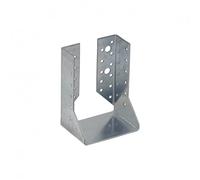 Gedotec Zapatilla de viga con lengüetas interiores de acero | 1 pieza de soporte de viga - 100 x 140 x 75 mm | Soporte para postes de carga pesada conector angular, ángulo de metal de 90 grados