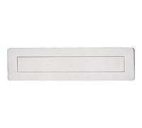 Gedotec Zeitungsklappe Postschlitz Briefeinwurf-Klappe Acero Inoxidable para Puertas Delanteras & Wohnungseingangstüren | Gran Tür-einwurfklappe de Inox | 315 X 80mm | 1 Pieza - Cubierta Al Aire Libre