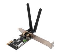 Gedourain Adaptador Inalámbrico PCIE WiFi Tarjeta de Red de Alto Rendimiento de 300 Mbps para 7 8 10 11 con 2 Antenas