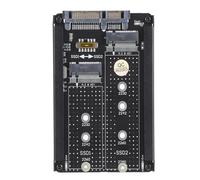 Gedourain Adaptador M.2 SSD NGFF, Adaptador III de 2,5 Pulgadas, Velocidad de 6Gbps con Soporte de Marco para 2230 2242 2260 2280