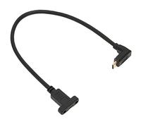 Gedourain Cable de Extensión USB 3.1 Tipo C Macho a Hembra, 10 Gbps | Adaptador de montaje en panel con orificio para tornillo, núcleo de cobre 16+1, blindaje de 3 capas, para computadora