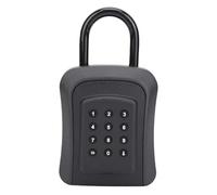 Gedourain Caja de Cerradura de Llave Portátil Inteligente con Grillete en U Mecánico para Oficinas de Garaje en el Hogar, Caja de Seguridad de Almacenamiento de Seguridad Al Aire Libre de Gran