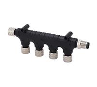 Gedourain Conector T Impermeable NMEA 2000 de 4 Puertos IP67 para Redes Lowrance, Simrad, B G, Navico, Terminador en T Multipuerto ABS de 5 Pines