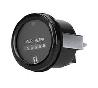 Gedourain Contador de Horas de Cuarzo AC/DC 12-36V, Contador de Horas Digital AC/DC 12-36V Fácil de Transportar y Usar para el Seguimiento del Tiempo en maquinaria de construcción Varios