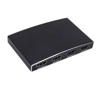 Gedourain Divisor HD 1 en 4 Salidas con Ancho de Banda de 340MHz, Distribución de Señal 4K 60HZ de Alta Velocidad para de Cine en Casa, Aleación de Aluminio, 1 Unidad
