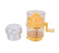 Gedourain Exprimidor Manual de Cítricos, Exprimidor Manual de Lima y Limón de Calidad Alimentaria, de Naranja para Acampar, Viajar, Diseño Compacto (Amarillo)
