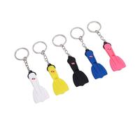 Gedourain Llavero de Silicona con Aleta de Buceo, Recuerdo Decorativo Exquisito para Recuerdos de Fiesta de Buceo, 5 uds.