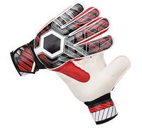 Gedourain Manos de Portero de Fútbol, Palma de Látex de 3 Mm con Protección para los Dedos y Tela Transpirable, Pulsera Ajustable para Niños, Jóvenes, Adultos, Partidos de (10#)