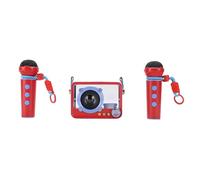 Gedourain Máquina de Karaoke Altavoz Bluetooth Portátil con 2 Micrófonos Inalámbricos para Fiesta en Casa Aventura Al Aire (#4)