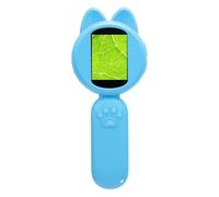 Gedourain Microscopio Digital Portátil con Pantalla a Color de 2,0 Pulgadas para Niños con Juegos Educativos, Juguete Científico Portátil con Luces LED Ajustables y Batería de Larga Duración para