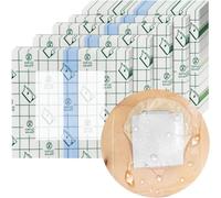 GEDRACKPMYN 30 Piezas de Funda de Ducha para Bolsa de ostomía Impermeable (10 x 12) cm, película Protectora para baño de estoma con Almohadilla no Adhesiva, Protector de Ducha