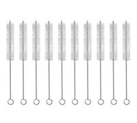 GEDRACKPMYN Cepillos estériles para traqueotomía - 10 Piezas de cepillos para Tubos de Garganta - Limpiador de Tubos con Mango de Acero Inoxidable y cerdas de Nailon