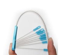 GEDRACKPMYN Cepillos estériles para traqueotomía, 8 Piezas de limpiadores de pajitas Extra Largos, cepillos limpiadores de Pipas con Mango de plástico cómodo