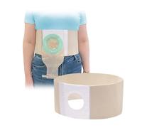GEDRACKPMYN Fajas de Soporte de estoma Stealth para Hombres y Mujeres (Paquete de 2), cinturón para Cubrir la Bolsa de colostomía, Faja Abdominal posoperatoria para colostomía, Protector de Hernia,XL