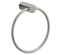 Gedy Ande Anilla Toallero Baño Pared 18x6,6x19cm Acero Inoxidable AISI 304 Acabado Cromo, Argolla Portatollas Baño con Tornillos Incluidos