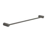 Gedy Ande Toallero baño, Toallero Pared Longitud 60 cm, Porta Toallas de baño de Pared, Acero Inoxidable AISI 304, Acabado Gun Metal, Fijación con Tornillos
