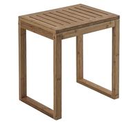 Gedy ASHI Taburete-Banqueta baño Madera, Bambú, 39,5 x 29,5 x 44, Carga máxima 100Kg