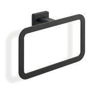 Gedy ATENA Toallero baño, Toallero Pared, Toallero argolla, Negro Mate, Acero Inoxidable, 22,5 x 5,6 x 14,5