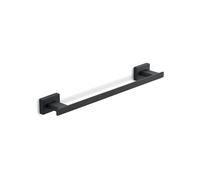 Gedy ATENA Toallero baño, Toallero pared, 35 x 5,6 x 3,5, Negro Mate, Acero inoxidable