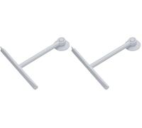 Gedy Bianco G-Mirissa, Limpiacristales para Ducha Color Gancho con Ventosa, Limpiador de Cristal de Resina y Goma, Medidas 23 x 22 x 3 cm y Peso 0,1 kg, 2 años de garantía, diseño R&S, única