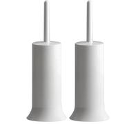 Gedy Blanco, G-Peter, Medidas y Peso: 41 x 14 x 14 cm y 0,3 kg, escobilla de Inodoro Fabricado en resinas termoplásticas, escobilla de baño diseño de I+D, única (Paquete de 2)