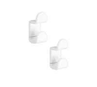 Gedy Percha 2900, Resina, Blanco, 4.2x4.9x10.5 cm