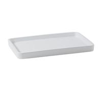 Gedy Brenda Bandeja de baño, Resina, Blanco Mate, 21,5 x 15,2 x 2,5