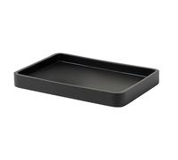 Gedy Brenda Bandeja de baño, Resina, Negro Mate, 21,5 x 15,2 x 2,5