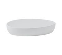 Gedy Brenda Jabonera, Resina, Blanco Mate, 13,7 x 9,8 x 2,8