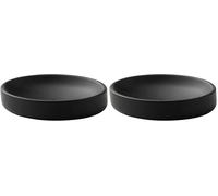 Gedy Brenda Jabonera, Resina, Negro Mate, 13,7 x 9,8 x 2,8 (Paquete de 2)