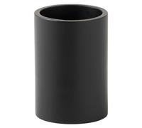 Gedy Brenda Porta Cepillo de Dientes, Resina, Negro Mate, 7 x 7 x 10