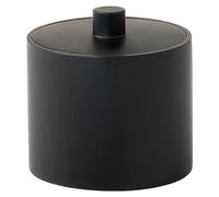 Gedy BRENDA Tarro de baño, Resina, Negro Mate, 10 x 10 x 9,5