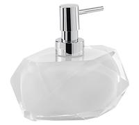 Gedy Chanelle Dispensador de jabón, Resina, Blanco, 12 x 7 x 12,6
