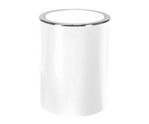 Gedy Clap - Cubo con tapa basculante de 5 litros color blanco