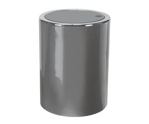 Gedy Clap Papelera 5 l, Plástico, Platino, 19x19x24.5 cm