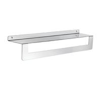 Gedy Cleo Estante baño Doble función, Estante Ducha, repisa para baño, toallero baño, toallero Pared, Cromo, Acero Inoxidable AISI 304, 50 x 10 x 9,5 cm, Impermeable