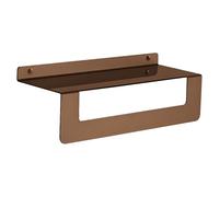 Gedy Cleo Estante baño Doble función, Estante Ducha, repisa para baño, toallero baño, toallero Pared, Oro Rosa, Acero Inoxidable AISI 304, 30 x 10 x 9,5 cm, Impermeable