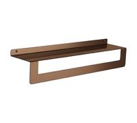 Gedy Cleo Estante baño Doble función, Estante Ducha, repisa para baño, toallero baño, toallero Pared, Oro Rosa, Acero Inoxidable AISI 304, 50 x 10 x 9,5 cm, Impermeable