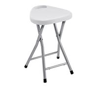 Gedy CO750200300 Taburete plegable, Blanco, 46,5x30x29,3 cm