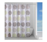 Gedy Cortina Para Ducha De Tela (240x200cm) GOMITOLO Verde Y Marrone