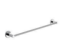 Gedy Cromada, G-Giakarta, Toallas de 60 cm con Acabado, Toallero Fabricado en Acero Inoxidable con recipientes de Cristal Satinado, 10 Años de Garantía, Diseño: R&D, 60 cm